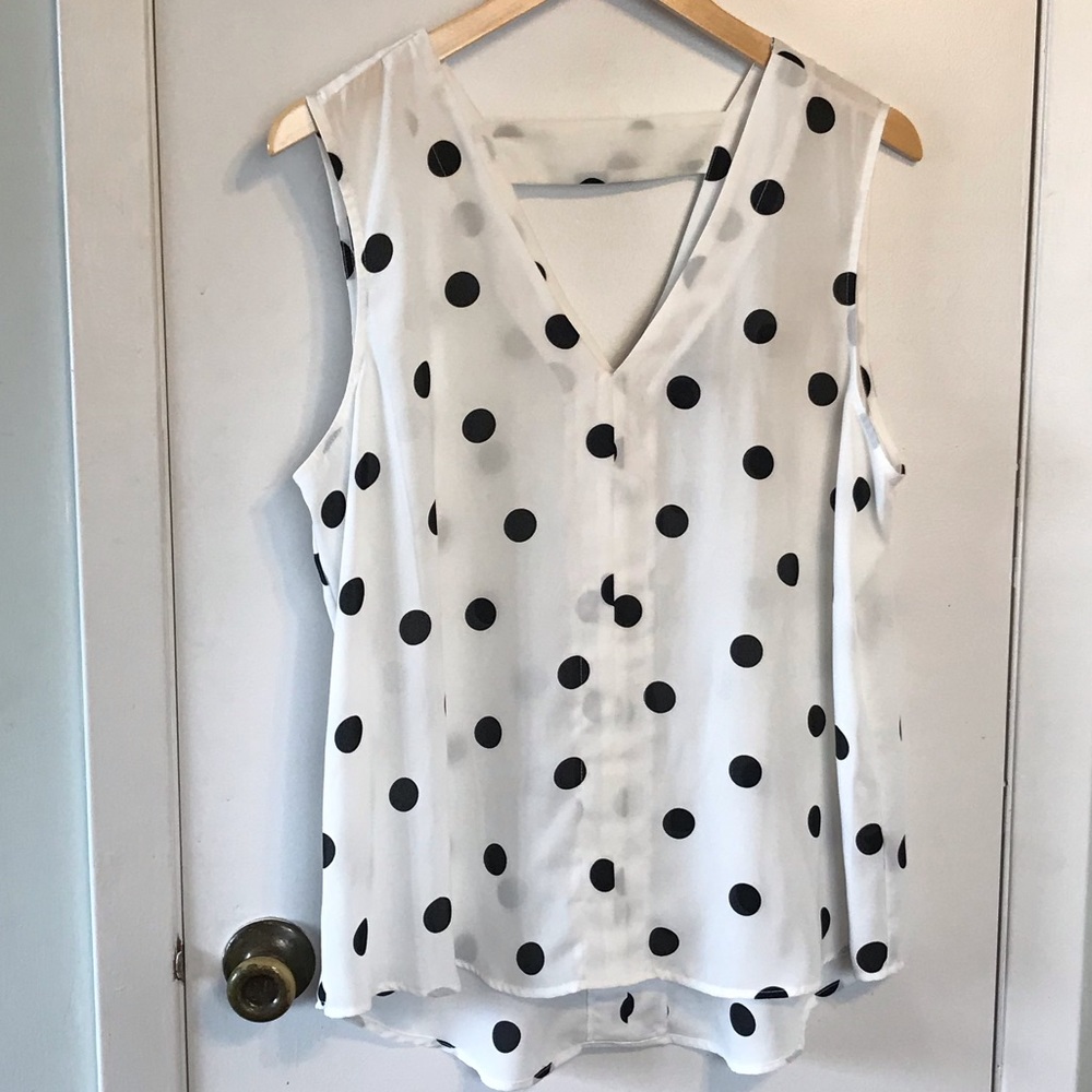 Worthington Polka Dot shirt. Sz XL